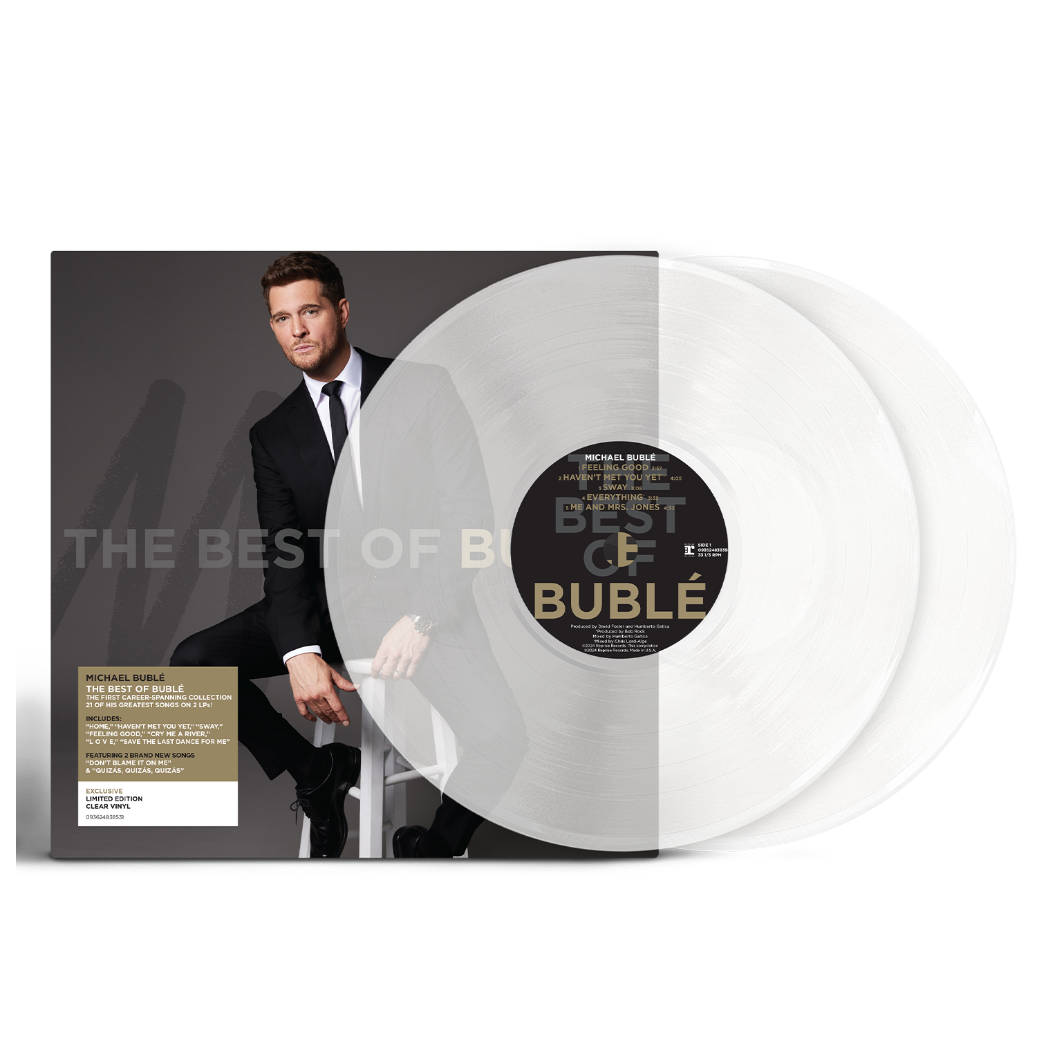 The Best of Bublé Clear Vinyl 2LP