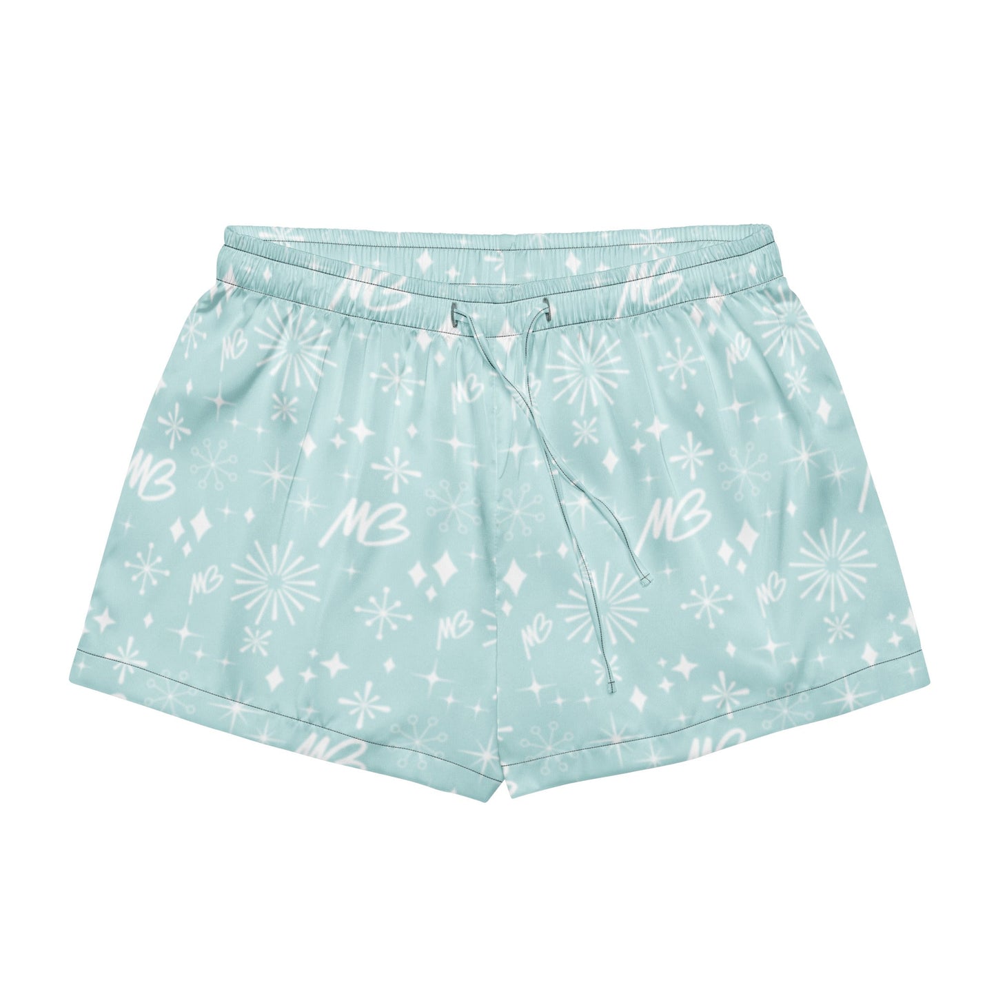 Women's Blue MB Pajama Top & Shorts Bundle