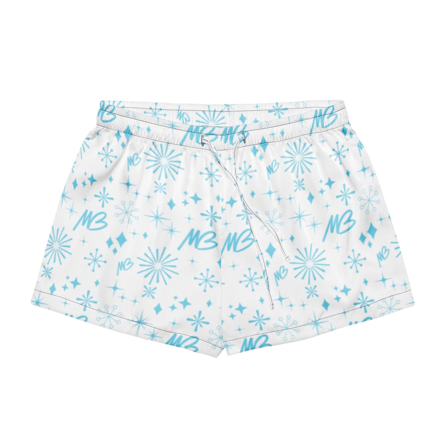 Women's White MB Pajama Top & Shorts Bundle