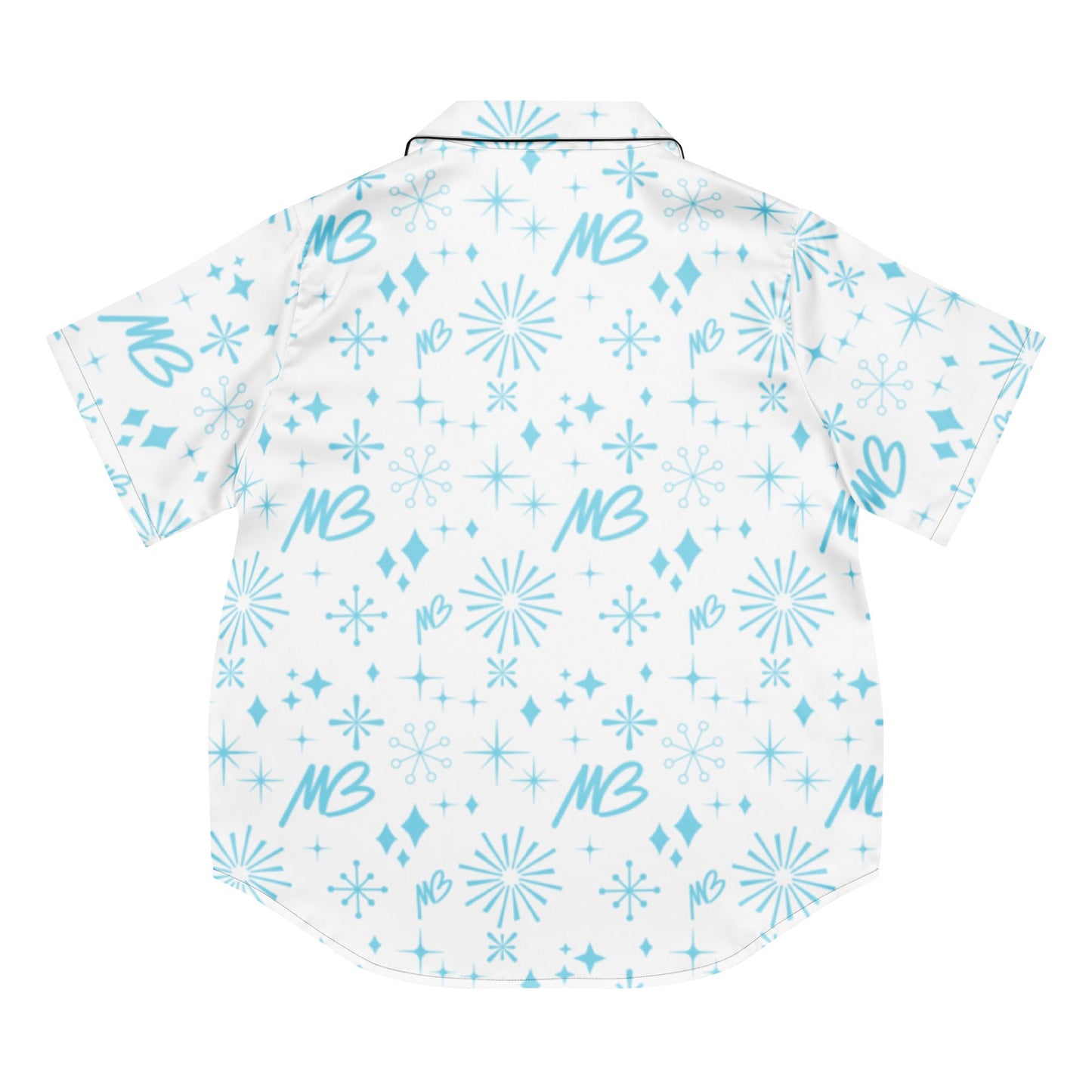 Women's White MB Pajama Top & Shorts Bundle