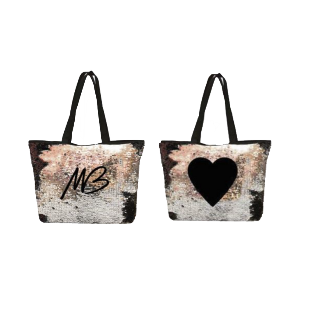 Heart Sequin Tote