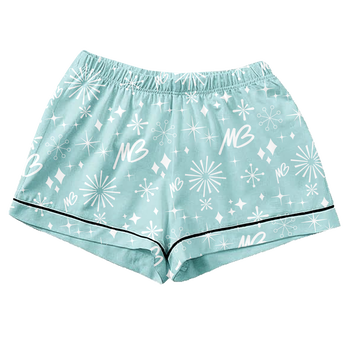 Women's Blue MB Pajama Shorts