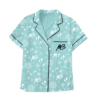 Women's Blue MB Pajama Top