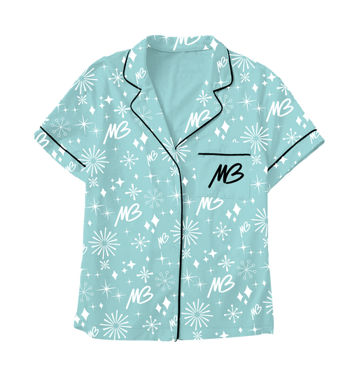 Women's Blue MB Pajama Top