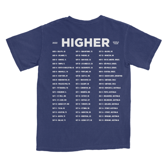 Higher World Tour Dateback T-Shirt