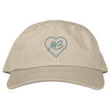 Vintage Teal Heart MB Hat