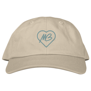 Vintage Teal Heart MB Hat