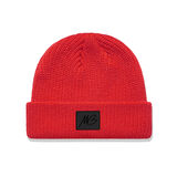 Initials Patch Red Beanie